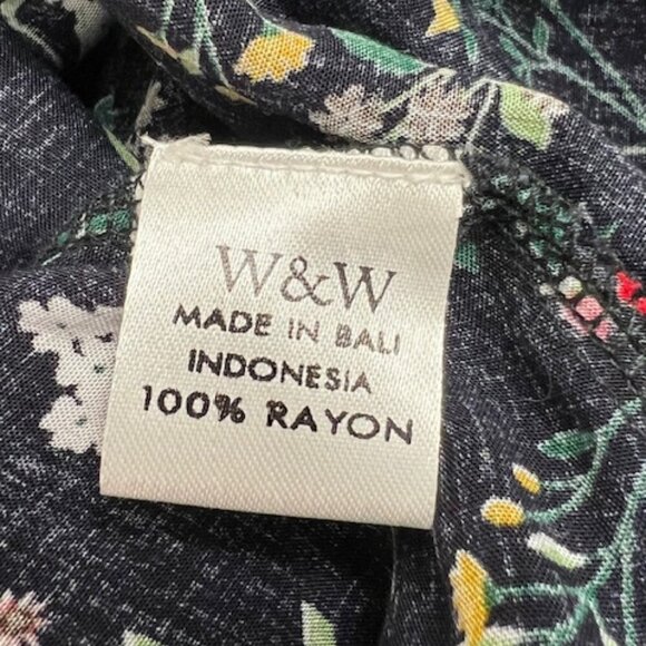 Walker & Wade Alana Maxi Dress in Black Floral Boho Retro Resortwear Travel Sm - Picture 9 of 9